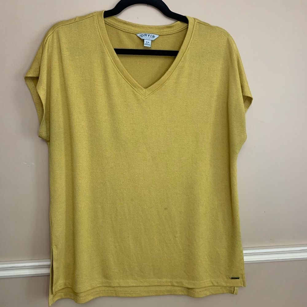 Orvis Dolman Sleeve V-Neck Knit Tunic Top